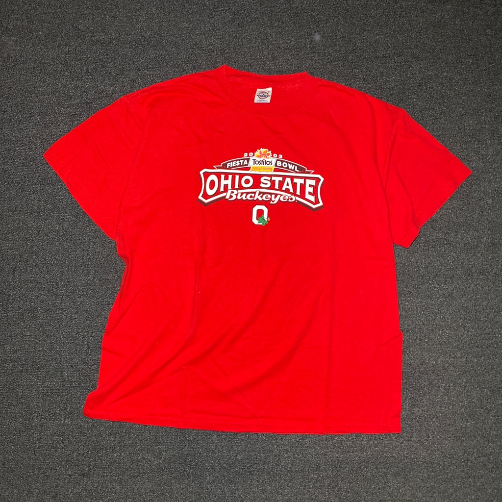 Ohio State Buckeyes Ncaa Football Fiesta Bowl Red Shirt Size Xl Dated 2003